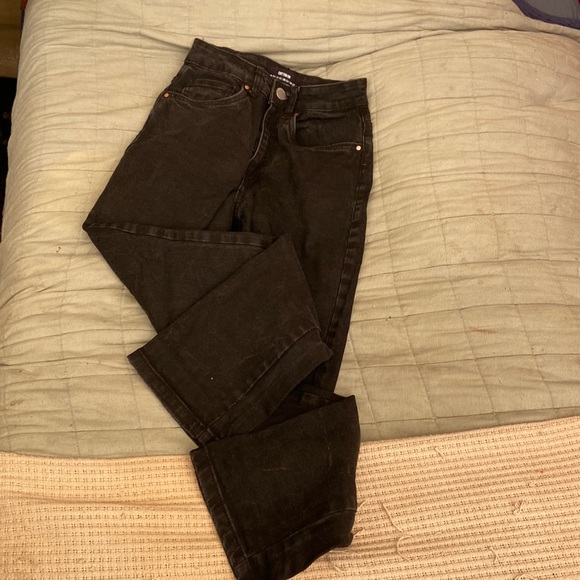 Cotton On black stretch straight leg Jeans size 2 - Picture 1 of 2